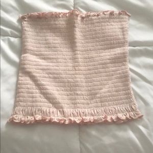 light pink tube top